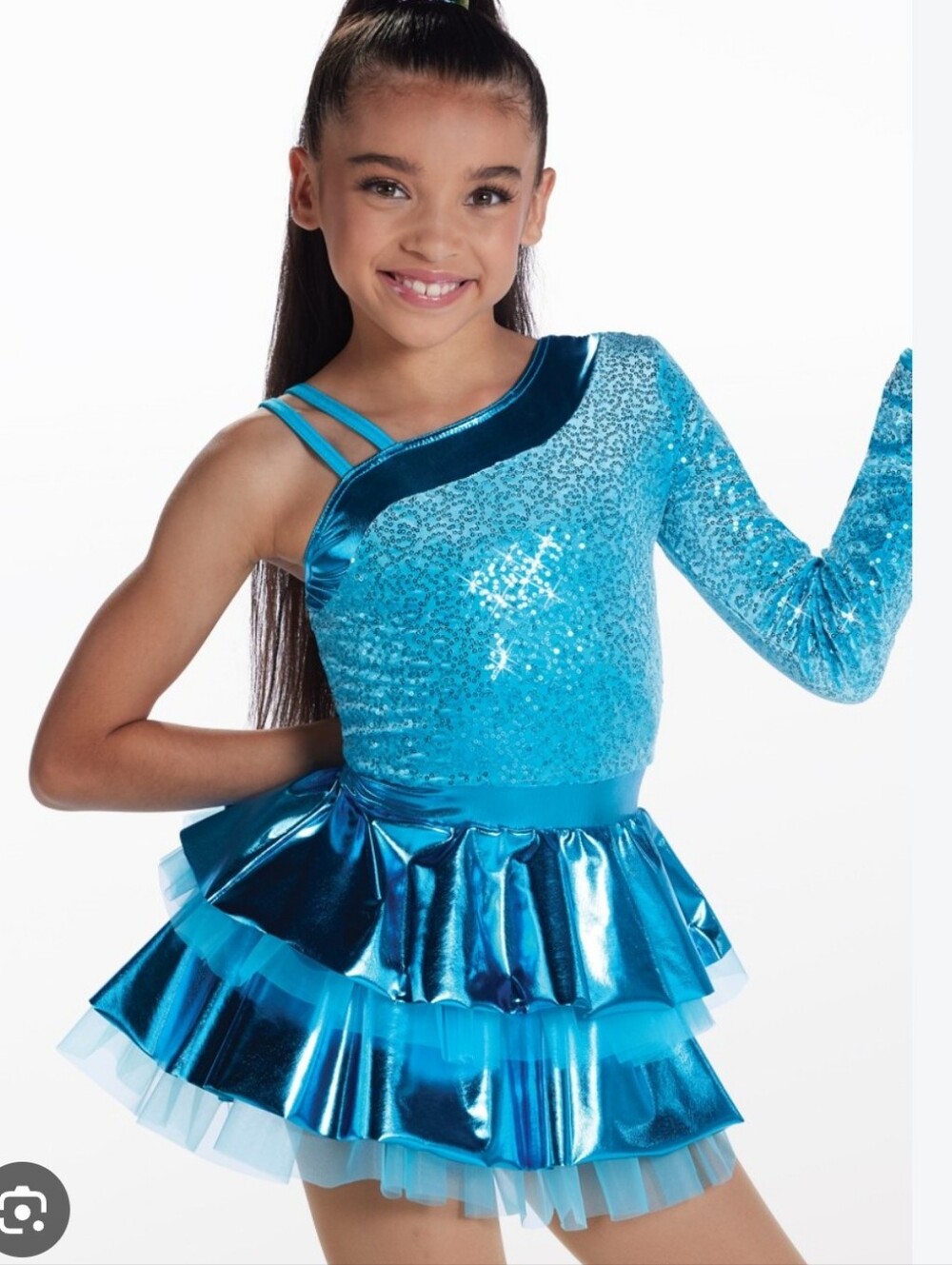 STUNNING WEISSMAN DANCE TIERED DRESS